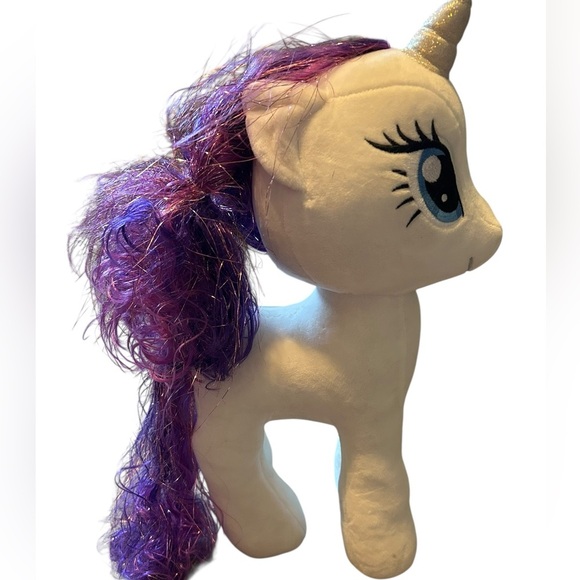 TY My Little Pony Rarity Beanie Ty Sparkle Plush MLP 16" - Picture 4 of 7